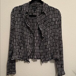 Caelian Chic Black and White Women's Jacket